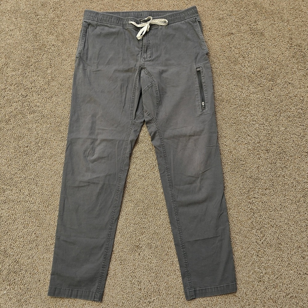 Vuori Ripstop Pant Mens XL Charcoal Grey Organic Cotton Stretch V412 Hiking - Picture 3 of 14